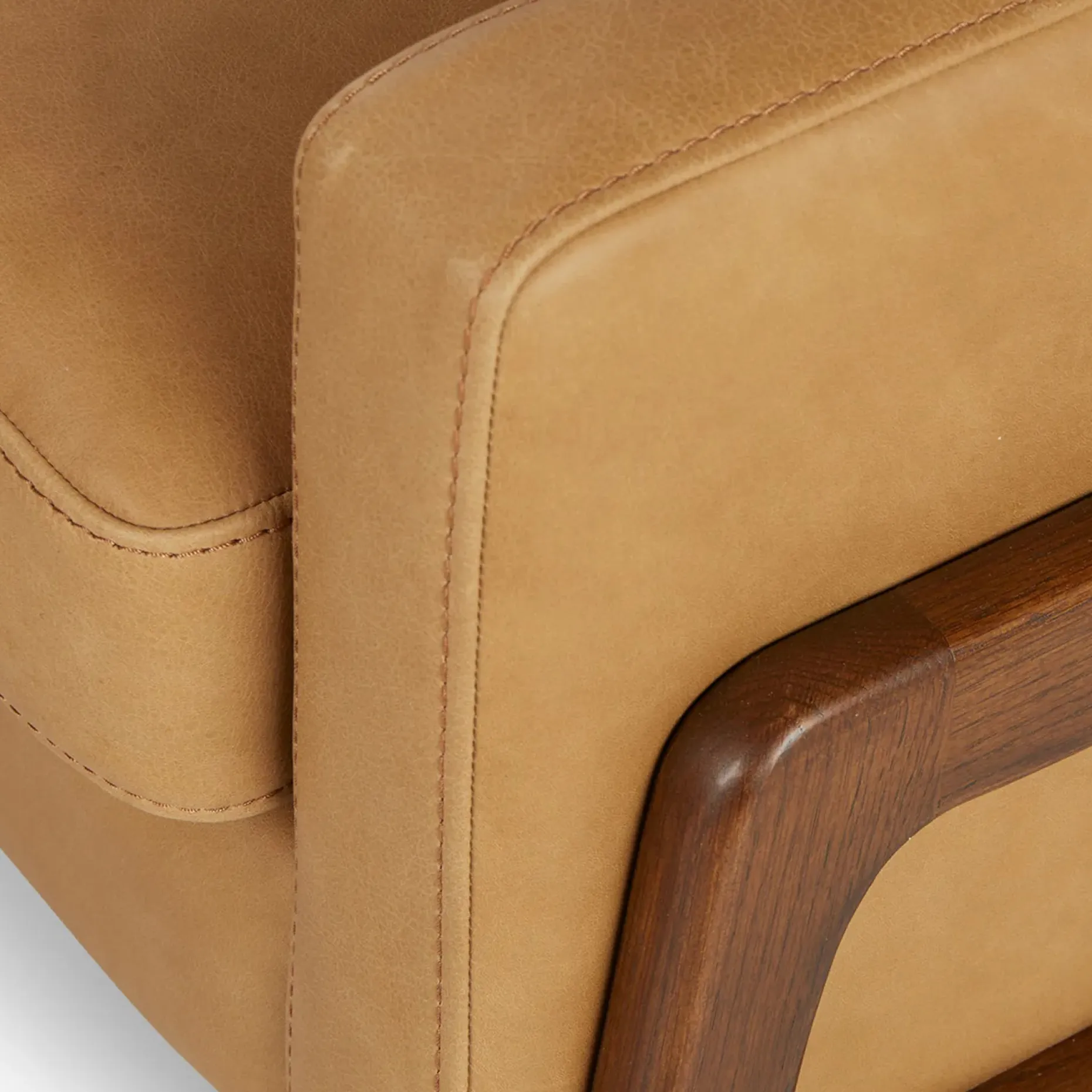 Nord 29" Leather Lounge Chair - Charme Tan