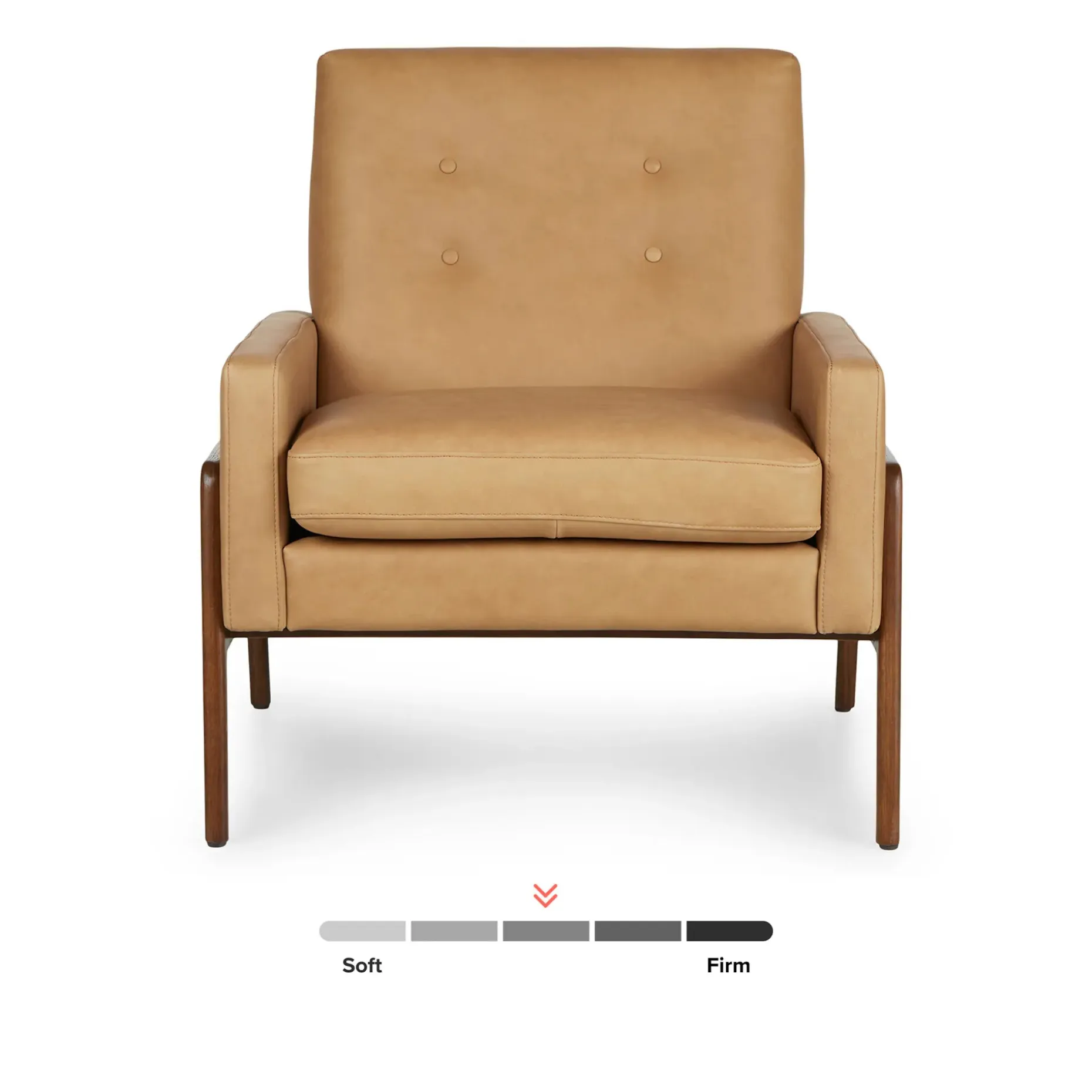 Nord 29" Leather Lounge Chair - Charme Tan