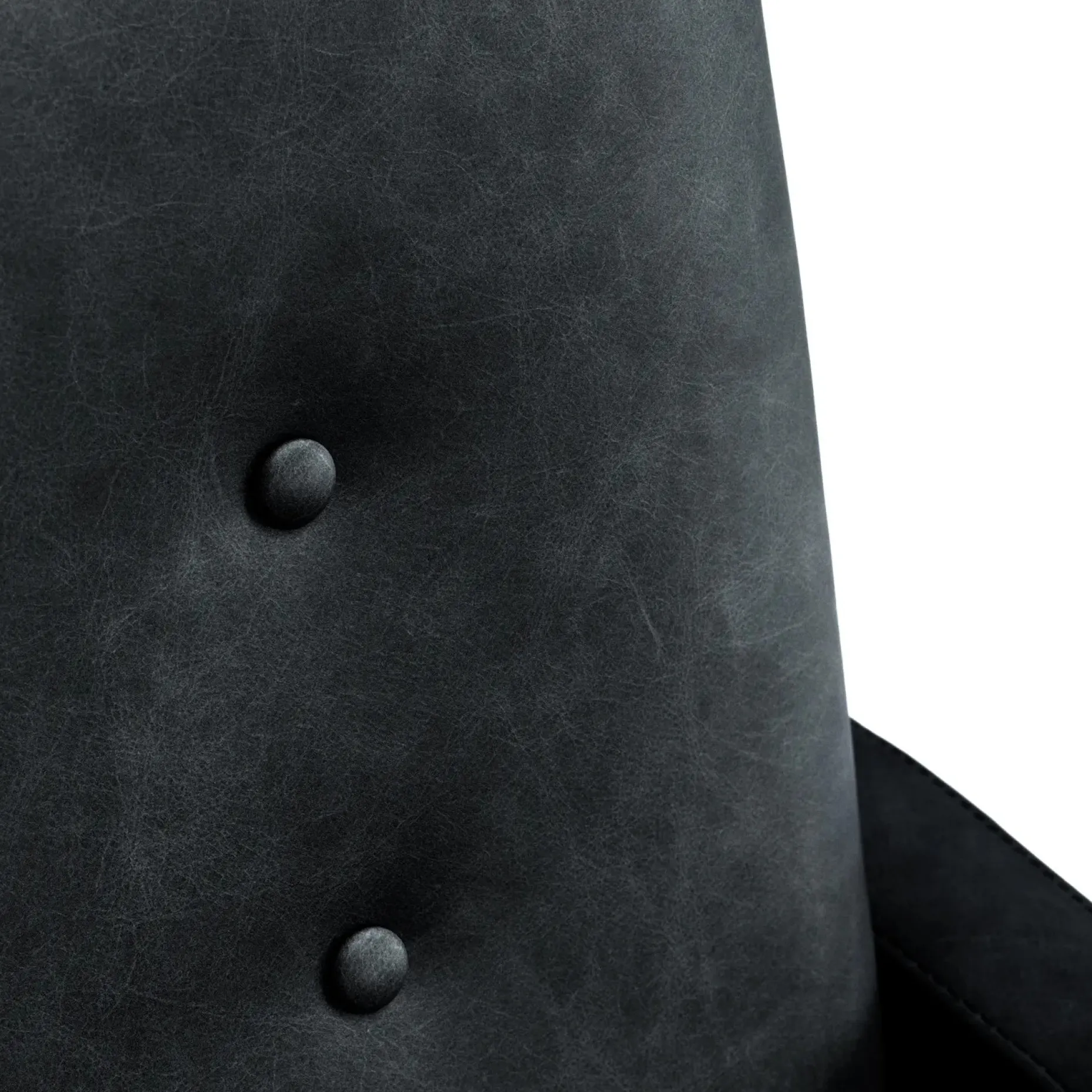 Nord 29" Leather Lounge Chair - Charme Black