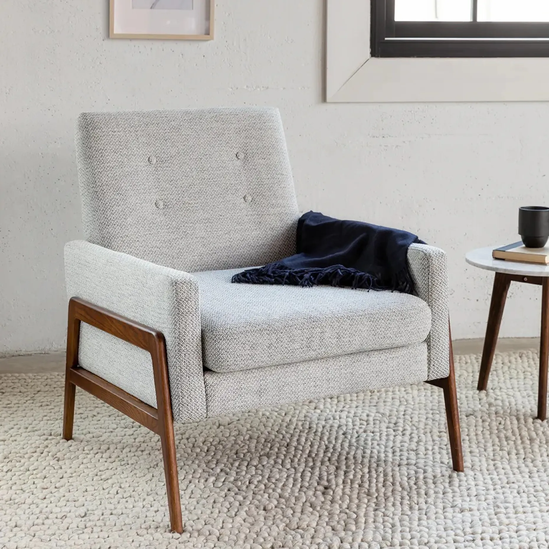 Nord 29" Lounge Chair - Galaxy Gray