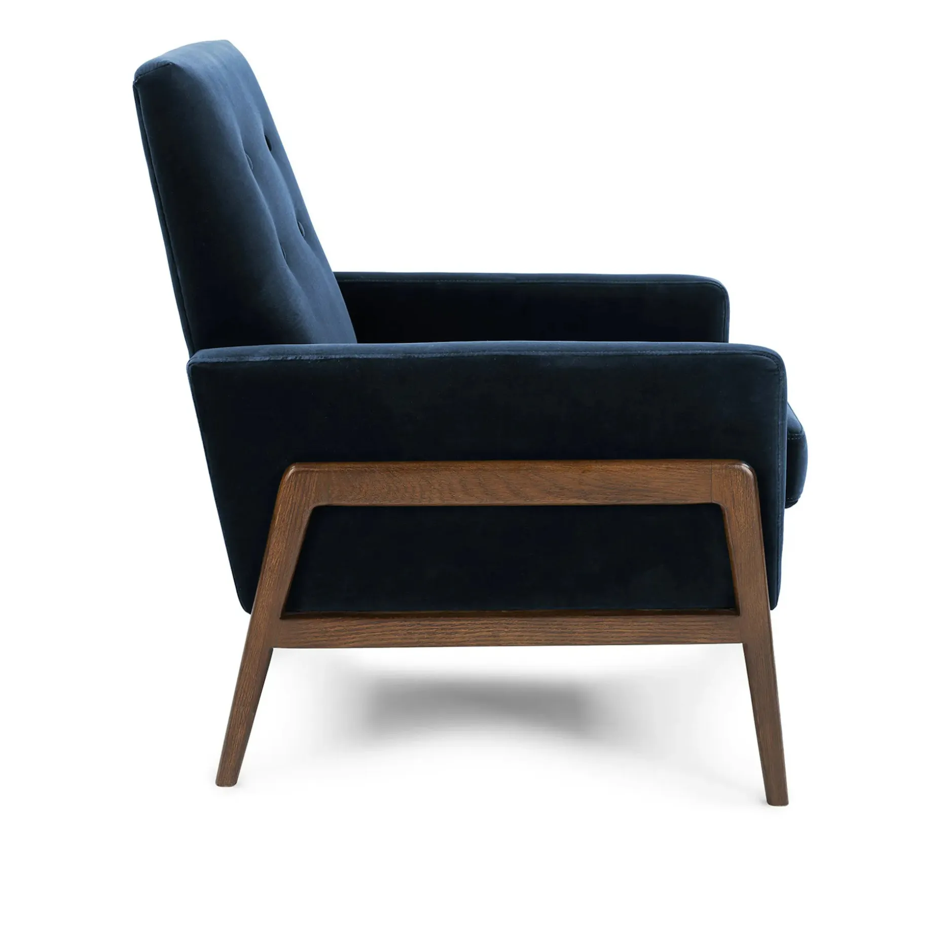 Nord 29" Velvet Lounge Chair - Cascadia Blue