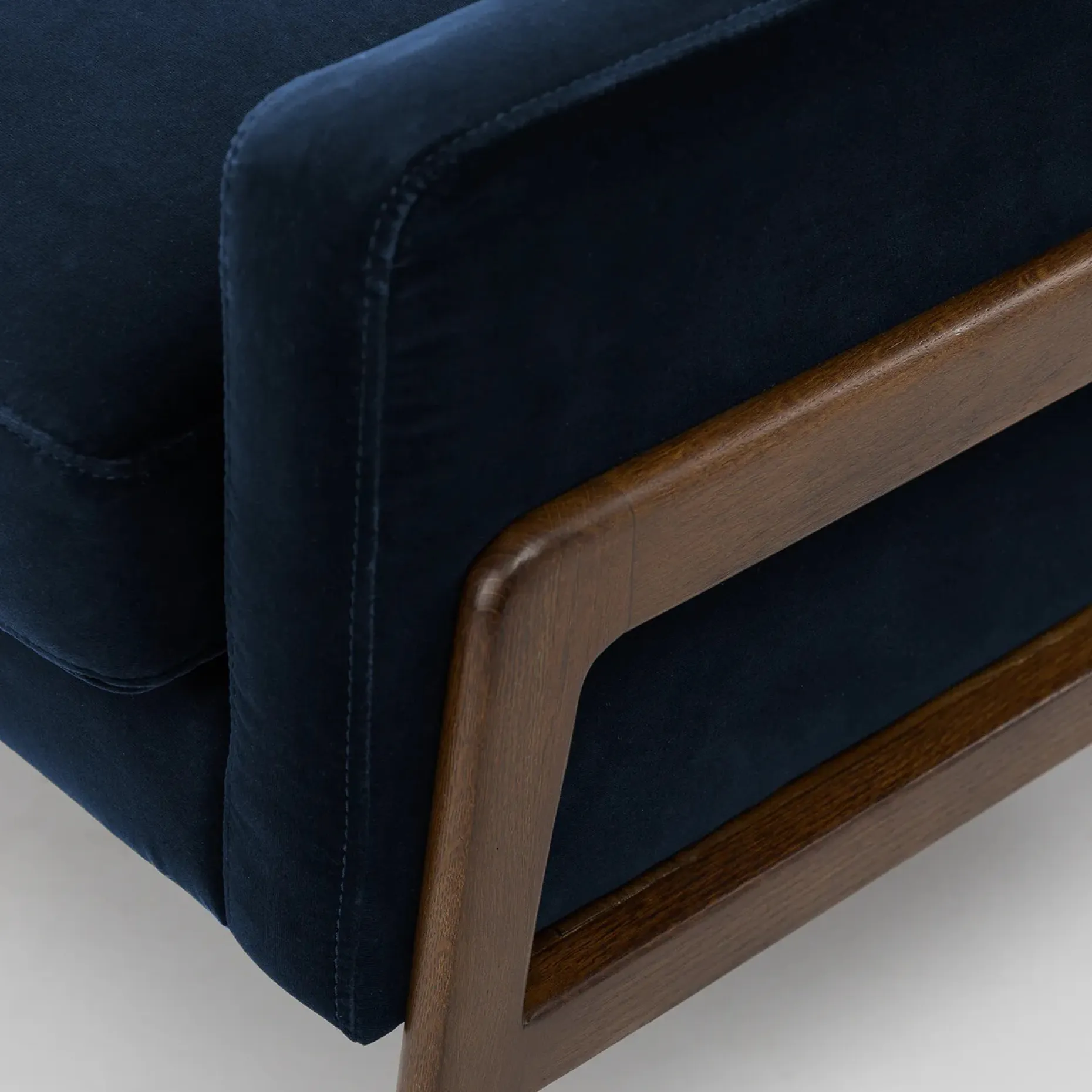 Nord 29" Velvet Lounge Chair - Cascadia Blue