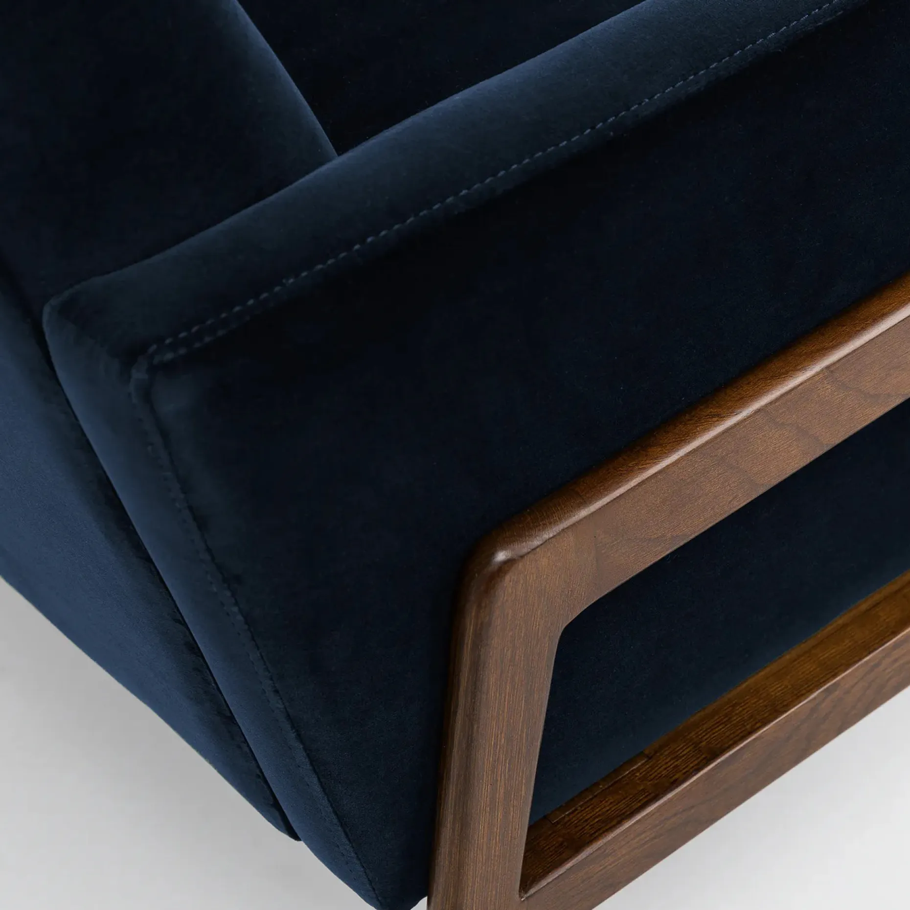 Nord 29" Velvet Lounge Chair - Cascadia Blue