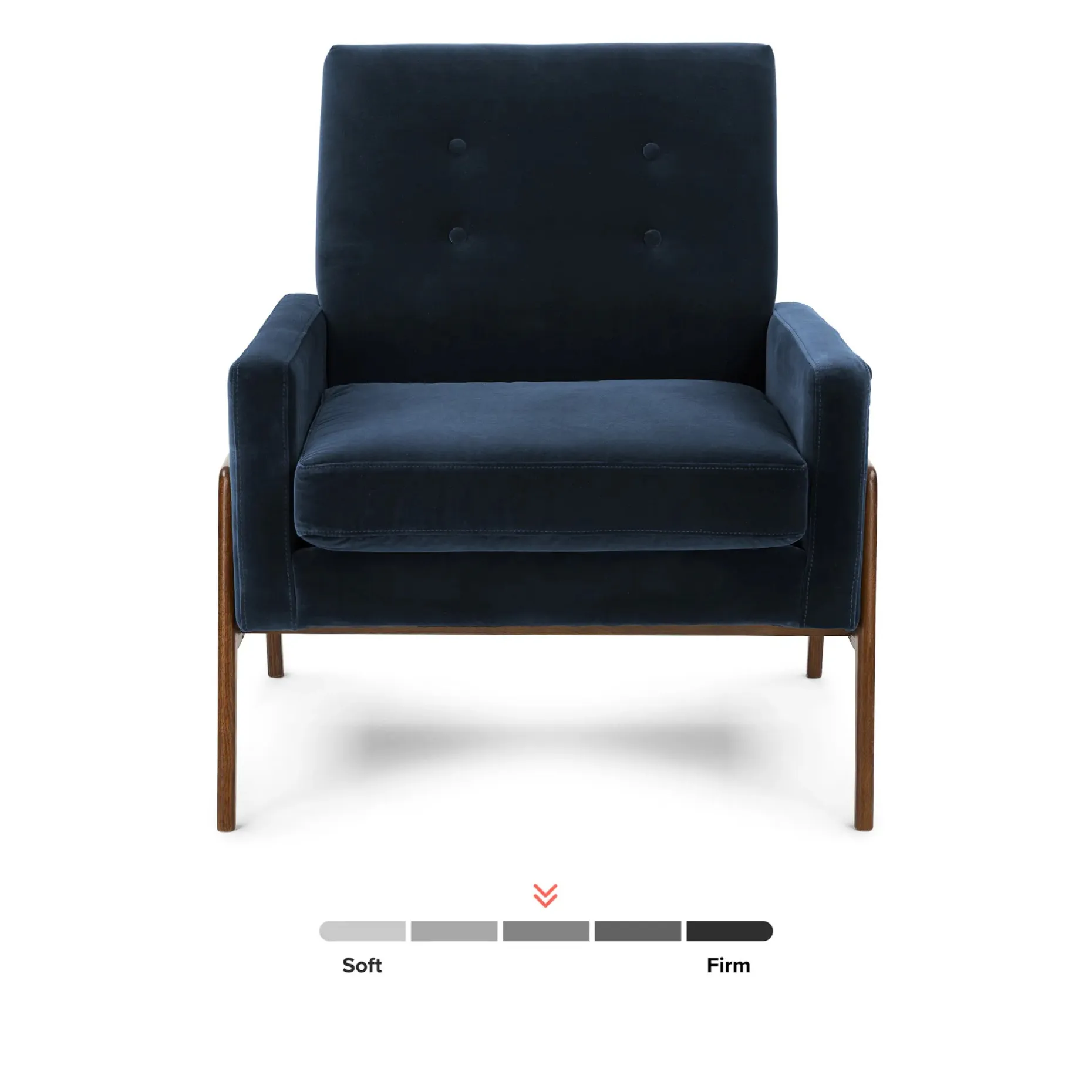 Nord 29" Velvet Lounge Chair - Cascadia Blue