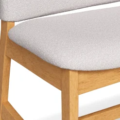 Nosh 51.5" Bench - Oak and Ratine Ivory