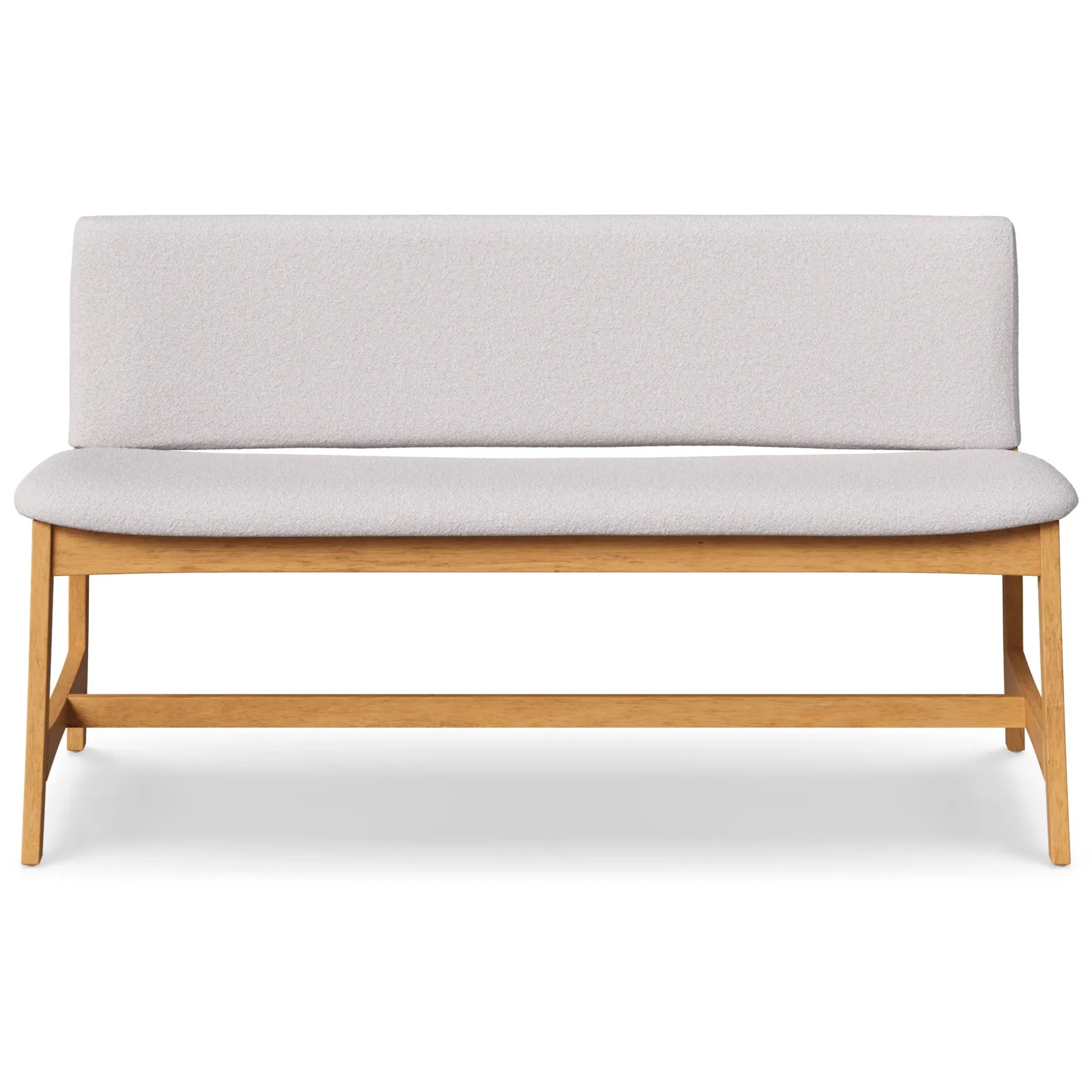 Nosh 51.5" Bench - Oak and Ratine Ivory
