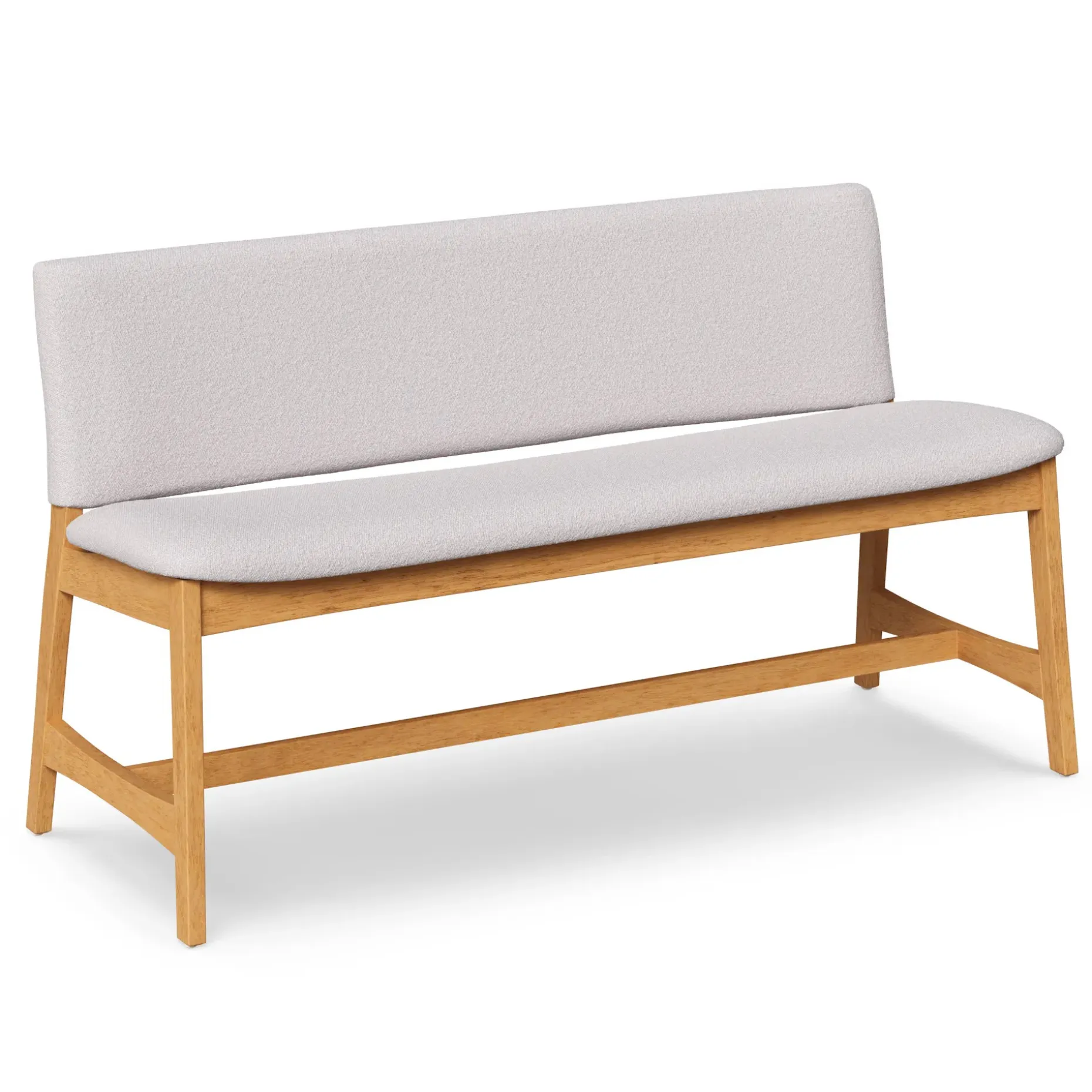 Nosh 51.5" Bench - Oak and Ratine Ivory