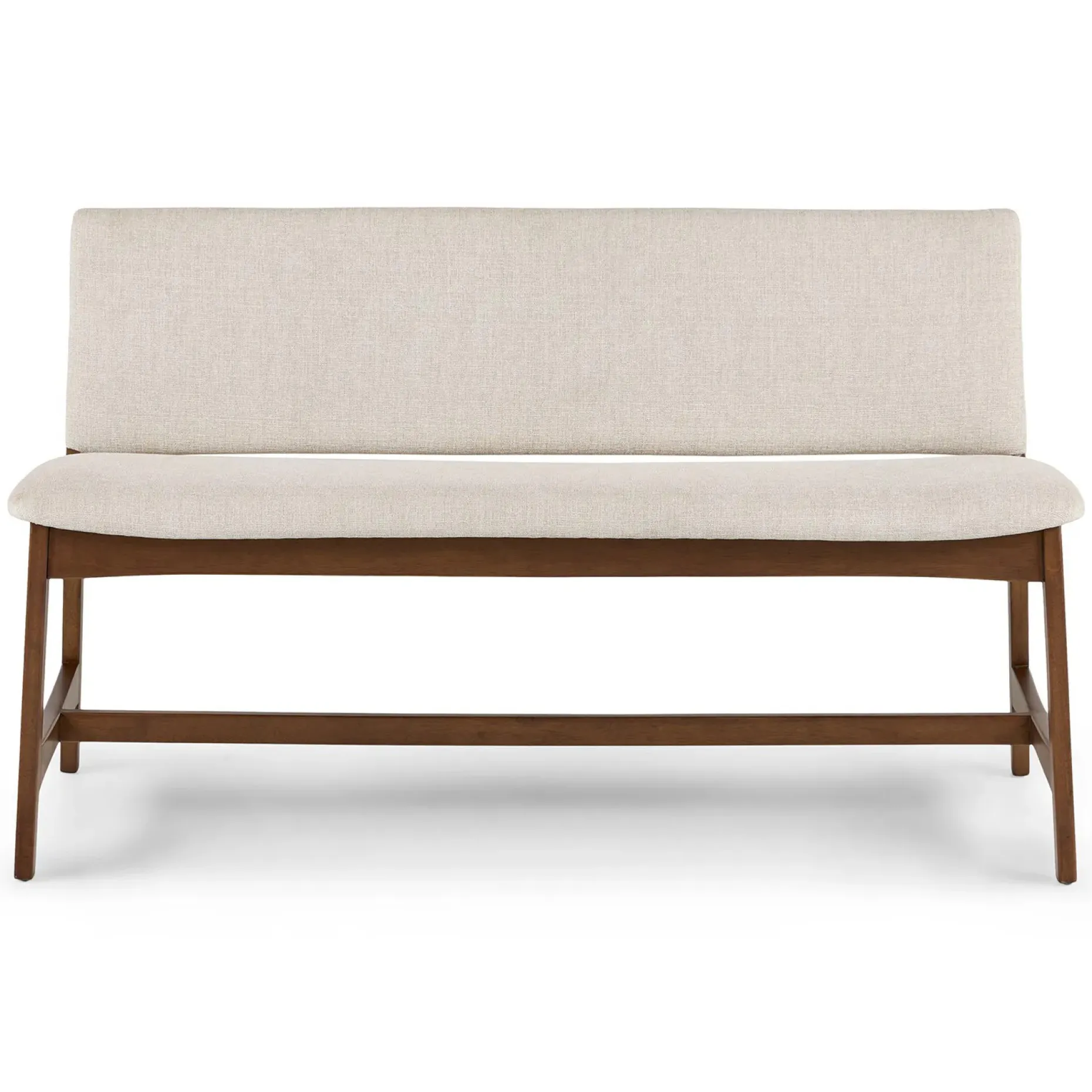 Nosh 51.5" Bench - Walnut and Chalk Gray