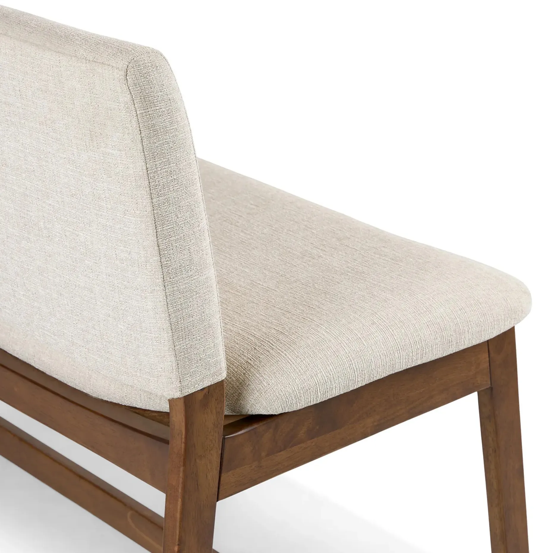 Nosh 51.5" Bench - Walnut and Chalk Gray
