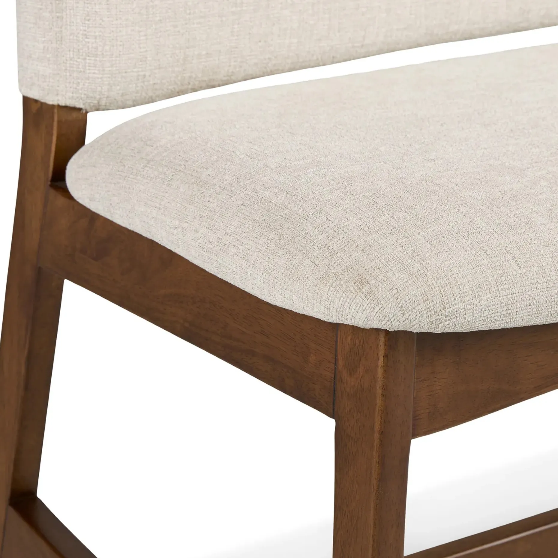 Nosh 51.5" Bench - Walnut and Chalk Gray