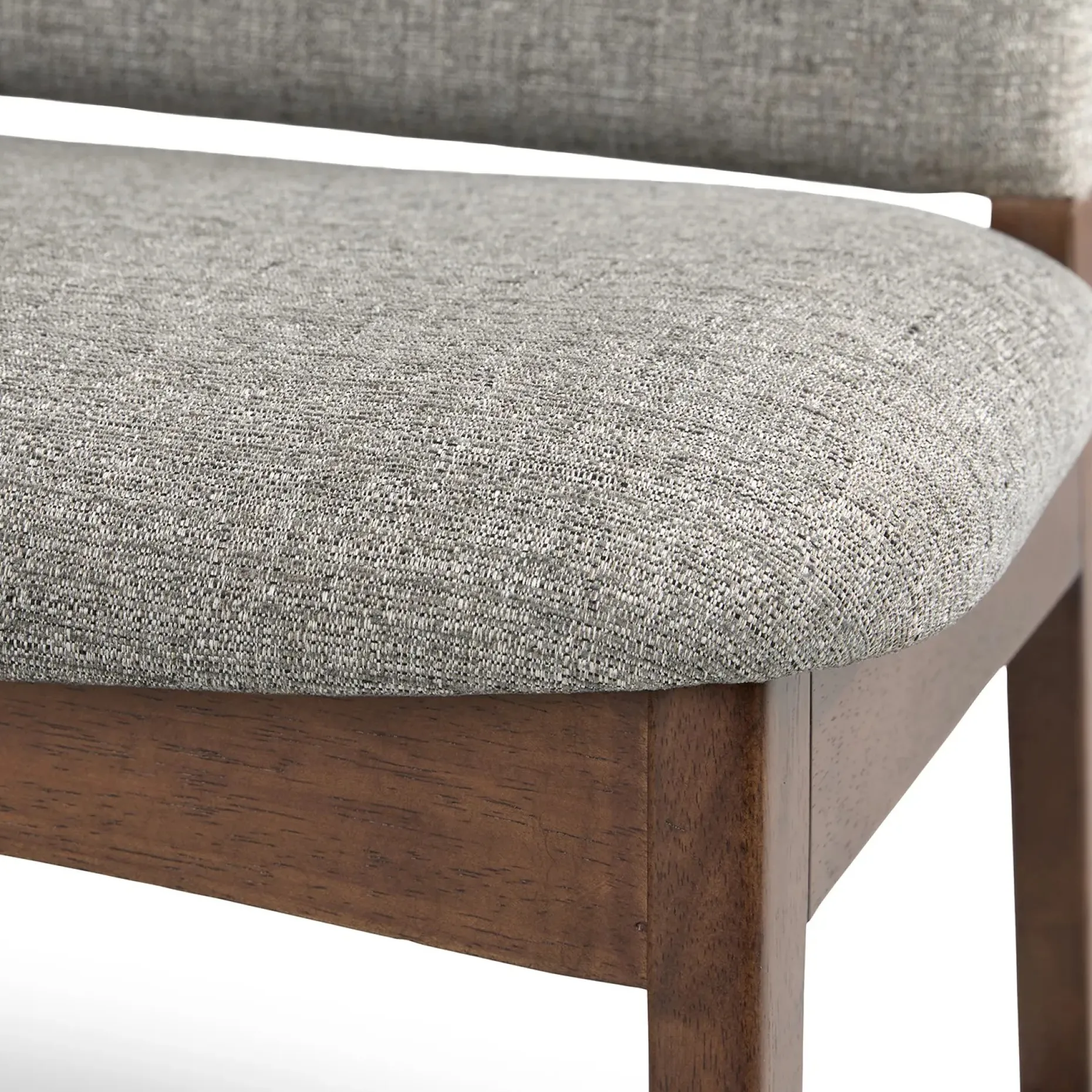 Nosh 51.5" Bench - Walnut and Quarry Gray