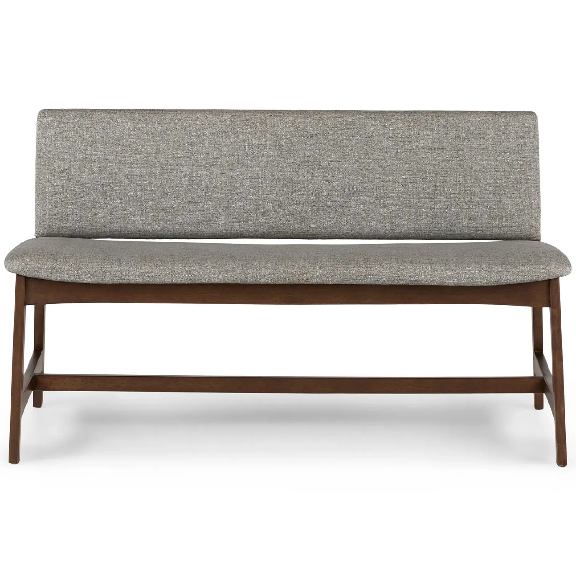 Nosh 51.5" Bench - Walnut and Quarry Gray