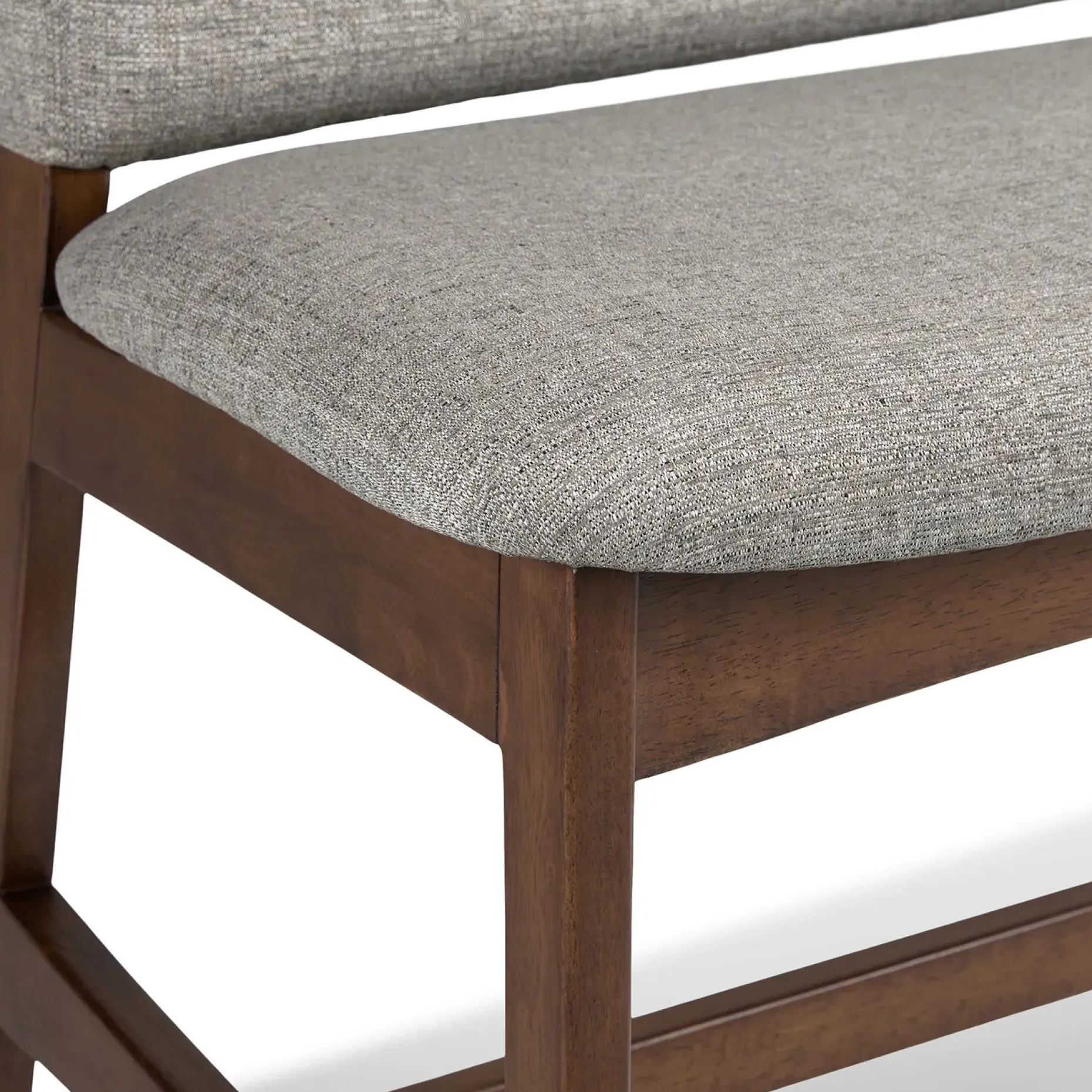 Nosh 51.5" Bench - Walnut and Quarry Gray