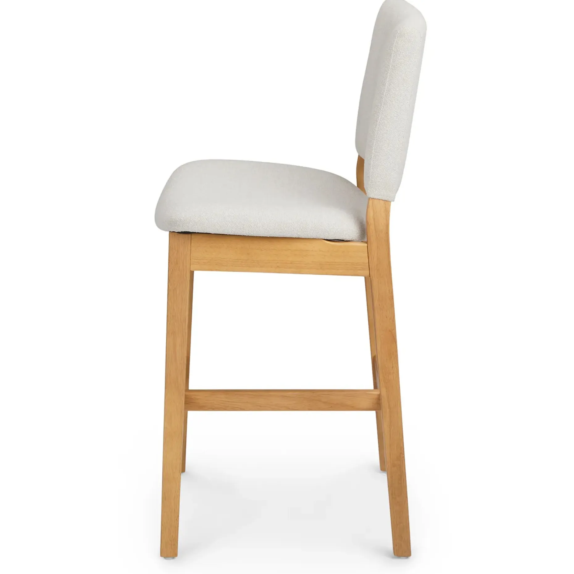 Nosh Counter Stool - Oak and Ratine Ivory