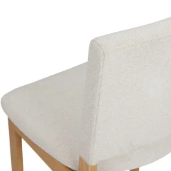 Nosh Counter Stool - Oak and Ratine Ivory