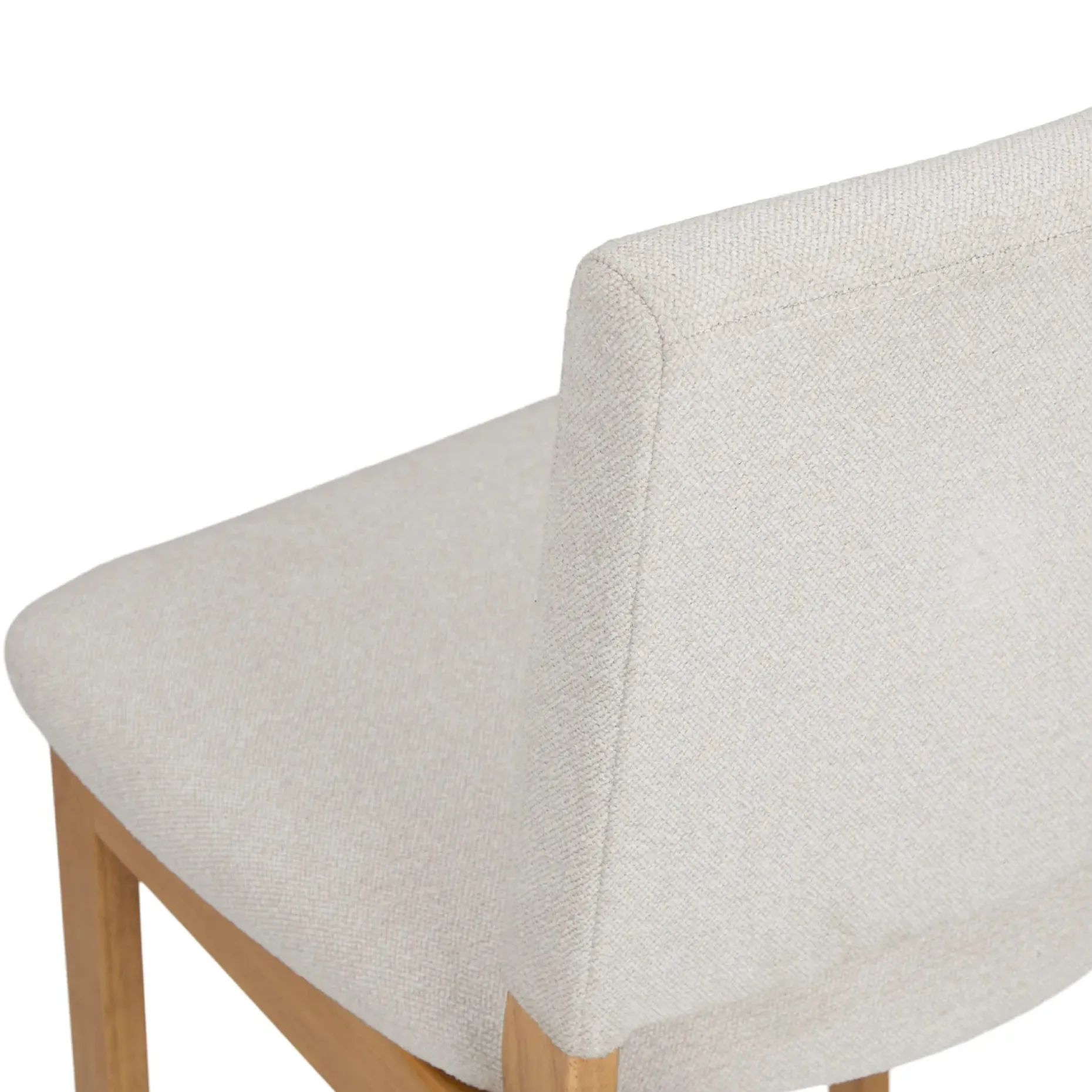 Nosh Counter Stool - Oak and Ratine Ivory