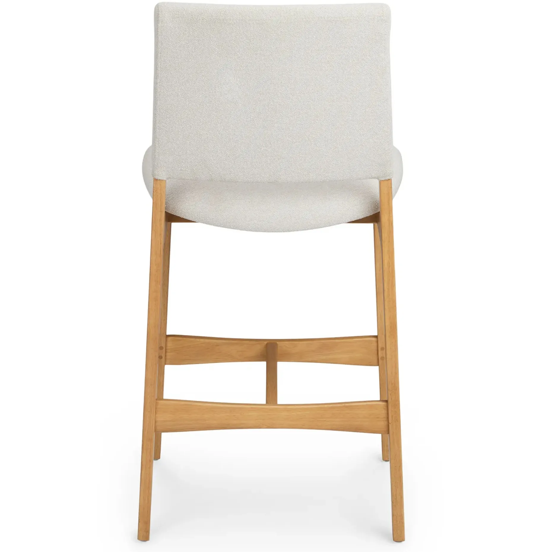 Nosh Counter Stool - Oak and Ratine Ivory