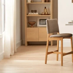Nosh Counter Stool - Oak and Ratine Brown