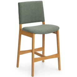 Nosh Counter Stool - Oak and Ratine Green