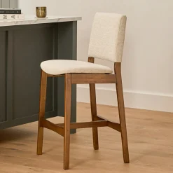 Nosh Counter Stool - Walnut and Chalk Gray
