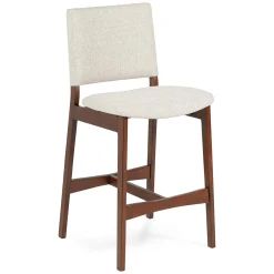 Nosh Counter Stool - Walnut and Chalk Gray