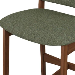 Nosh Counter Stool - Walnut and Hemlock Green
