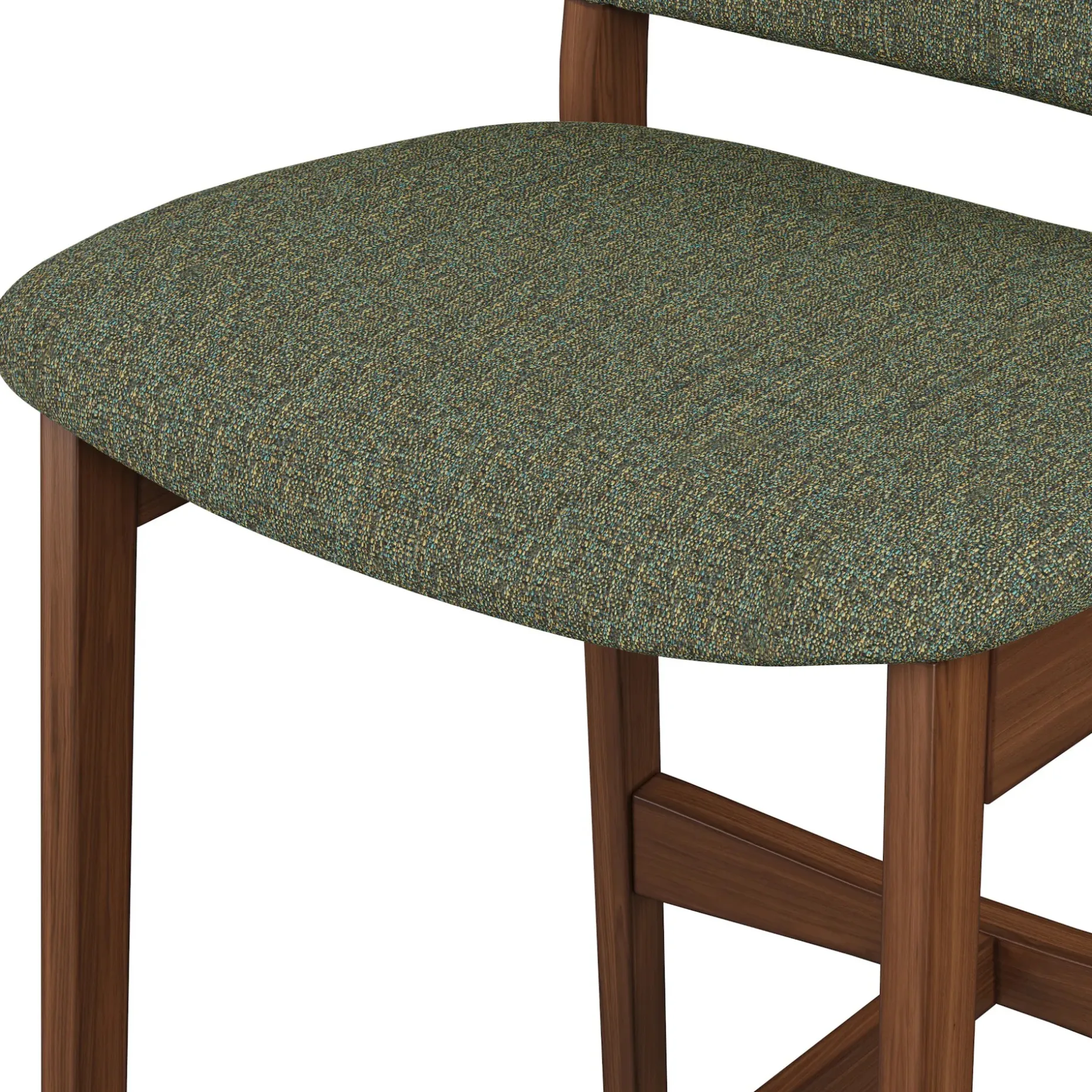 Nosh Counter Stool - Walnut and Hemlock Green