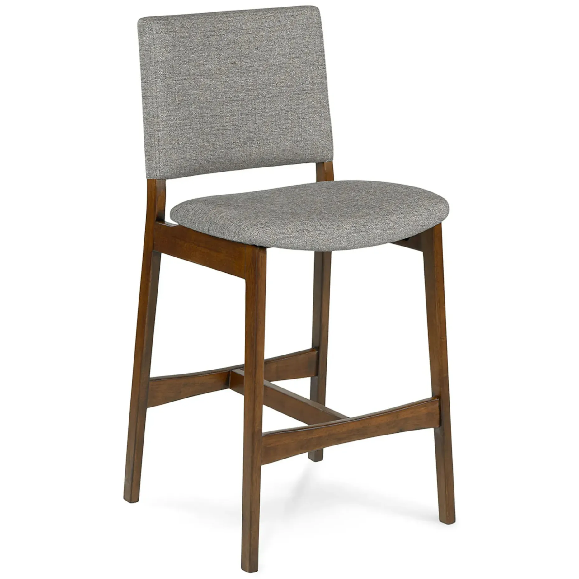 Nosh Counter Stool - Walnut and Quarry Gray