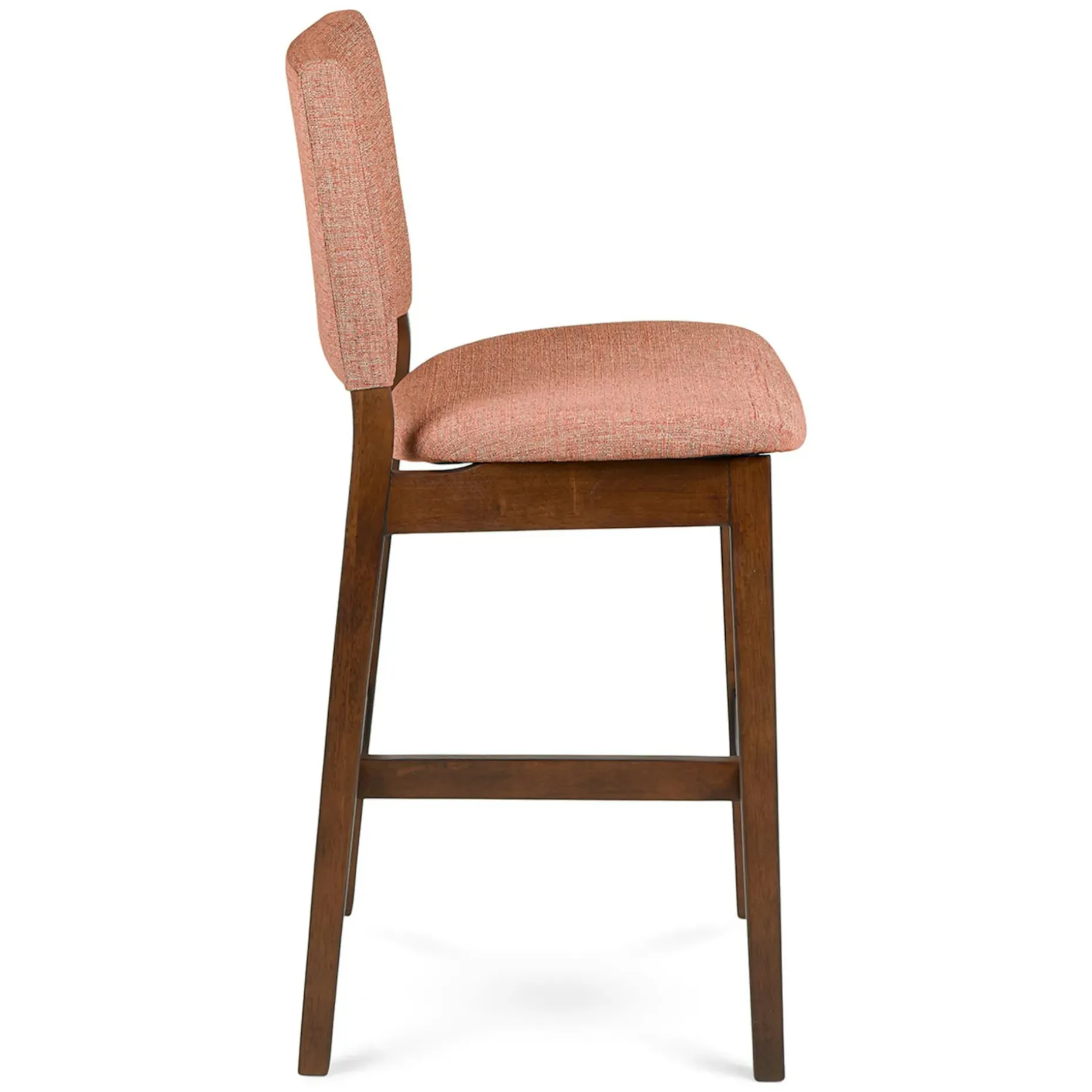 Nosh Counter Stool - Walnut and Rosehip Orange