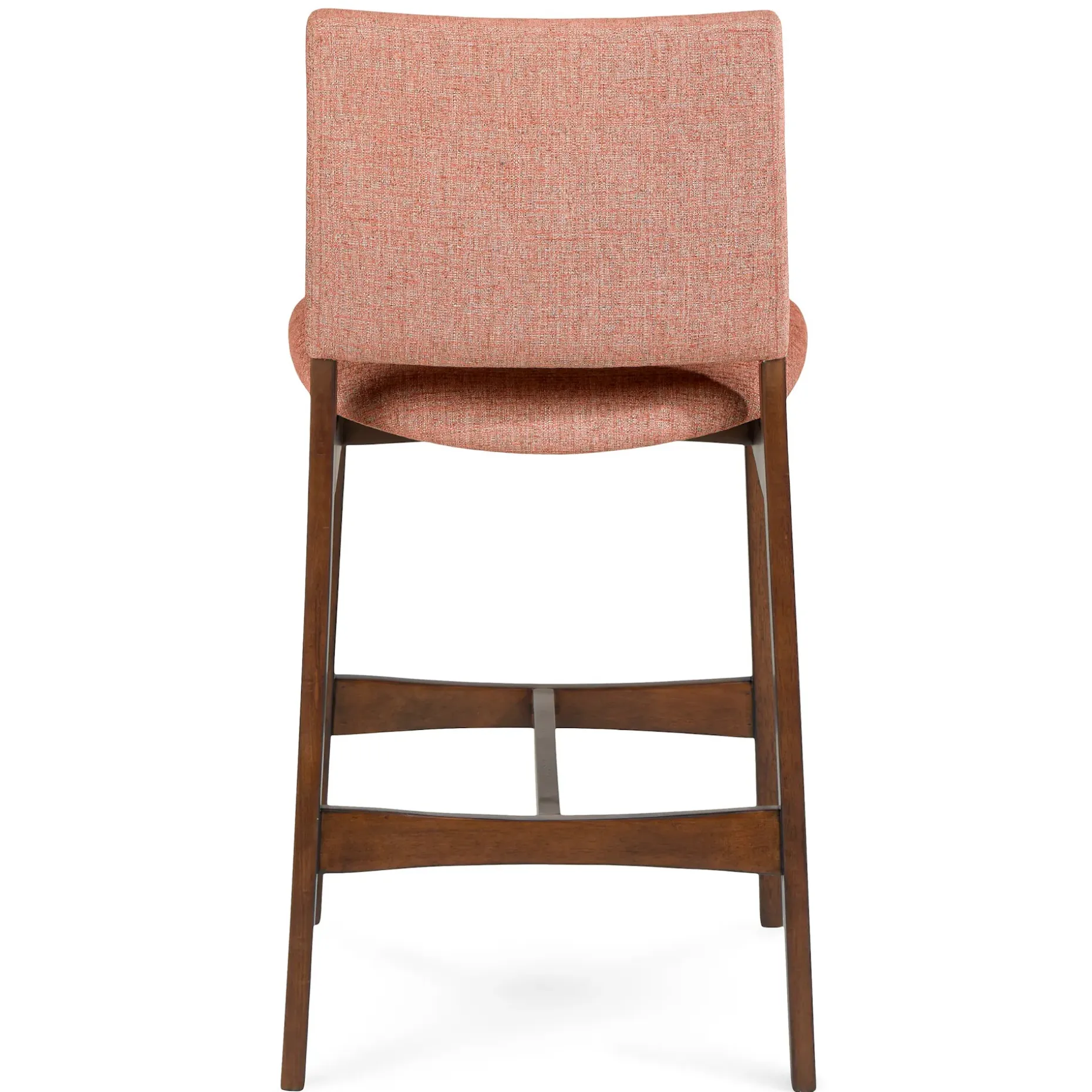 Nosh Counter Stool - Walnut and Rosehip Orange