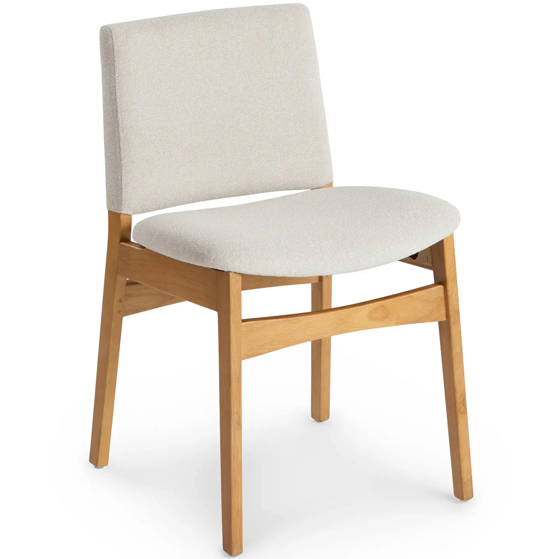 Nosh Dining Chair - Oak and Ratine Ivory