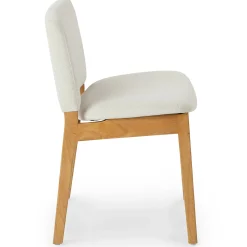 Nosh Dining Chair - Oak and Ratine Ivory