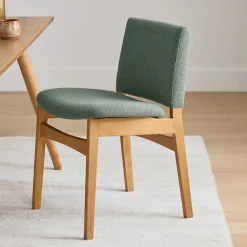 Nosh Dining Chair - Oak and Ratine Green