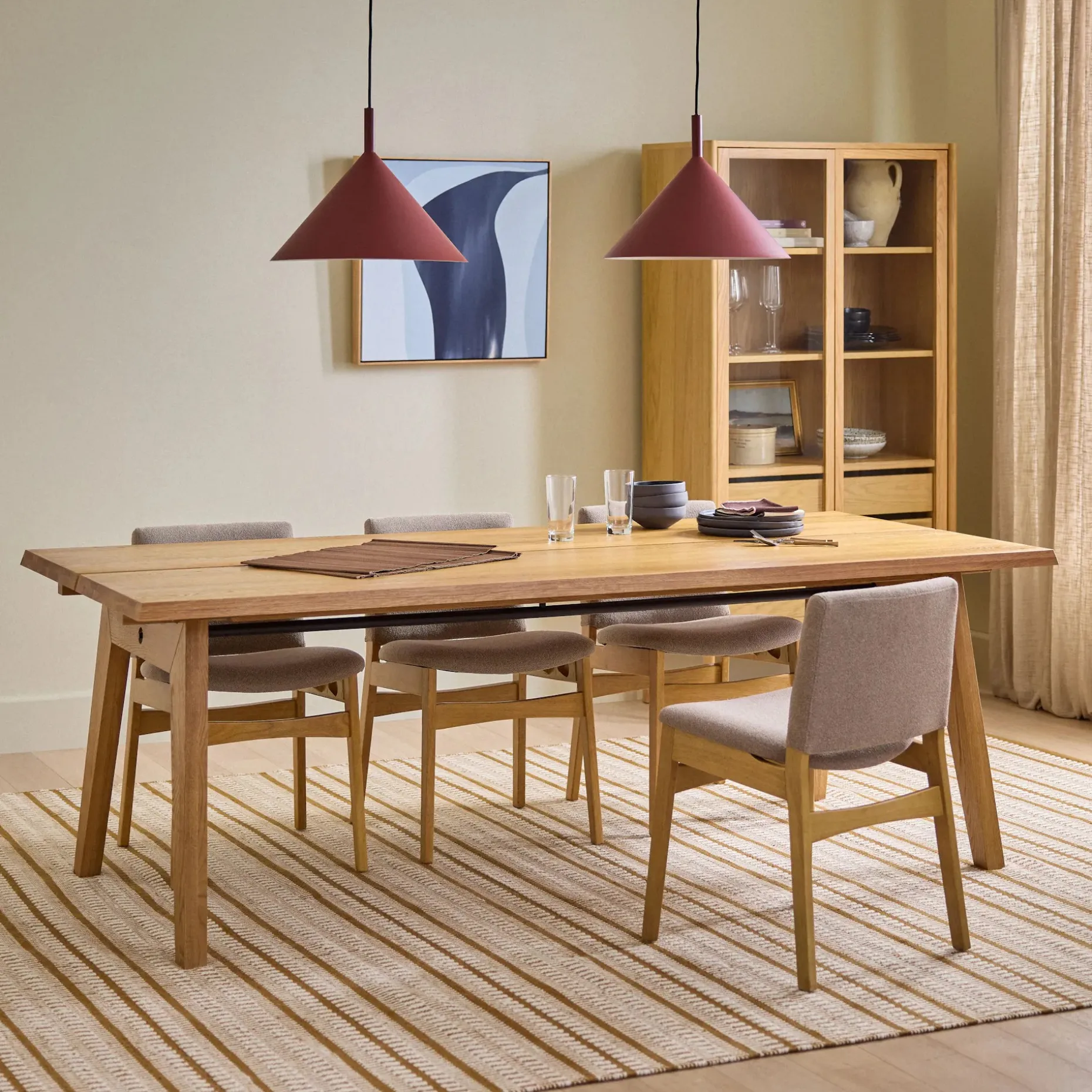 Nosh Dining Chair - Oak and Ratine Brown