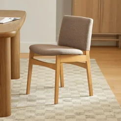 Nosh Dining Chair - Oak and Ratine Brown