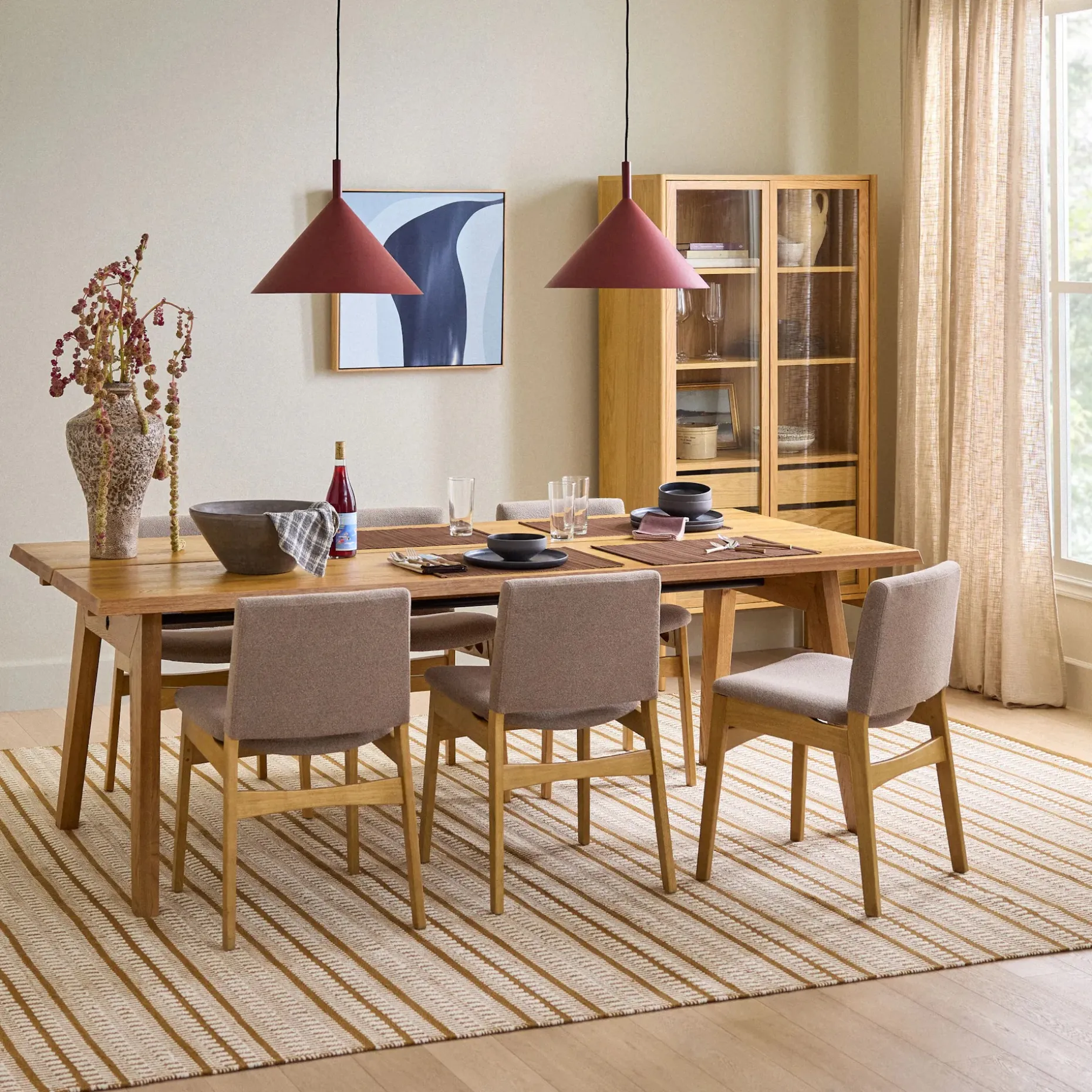 Nosh Dining Chair - Oak and Ratine Brown