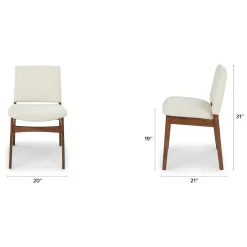 Nosh Dining Chair - Walnut and Chalk Gray