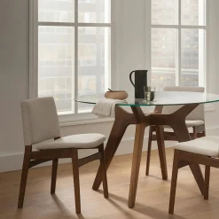 Nosh Dining Chair - Walnut and Chalk Gray