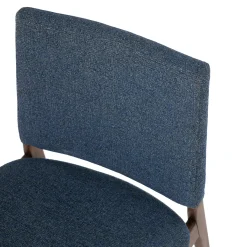 Nosh Dining Chair - Walnut and Denim Blue