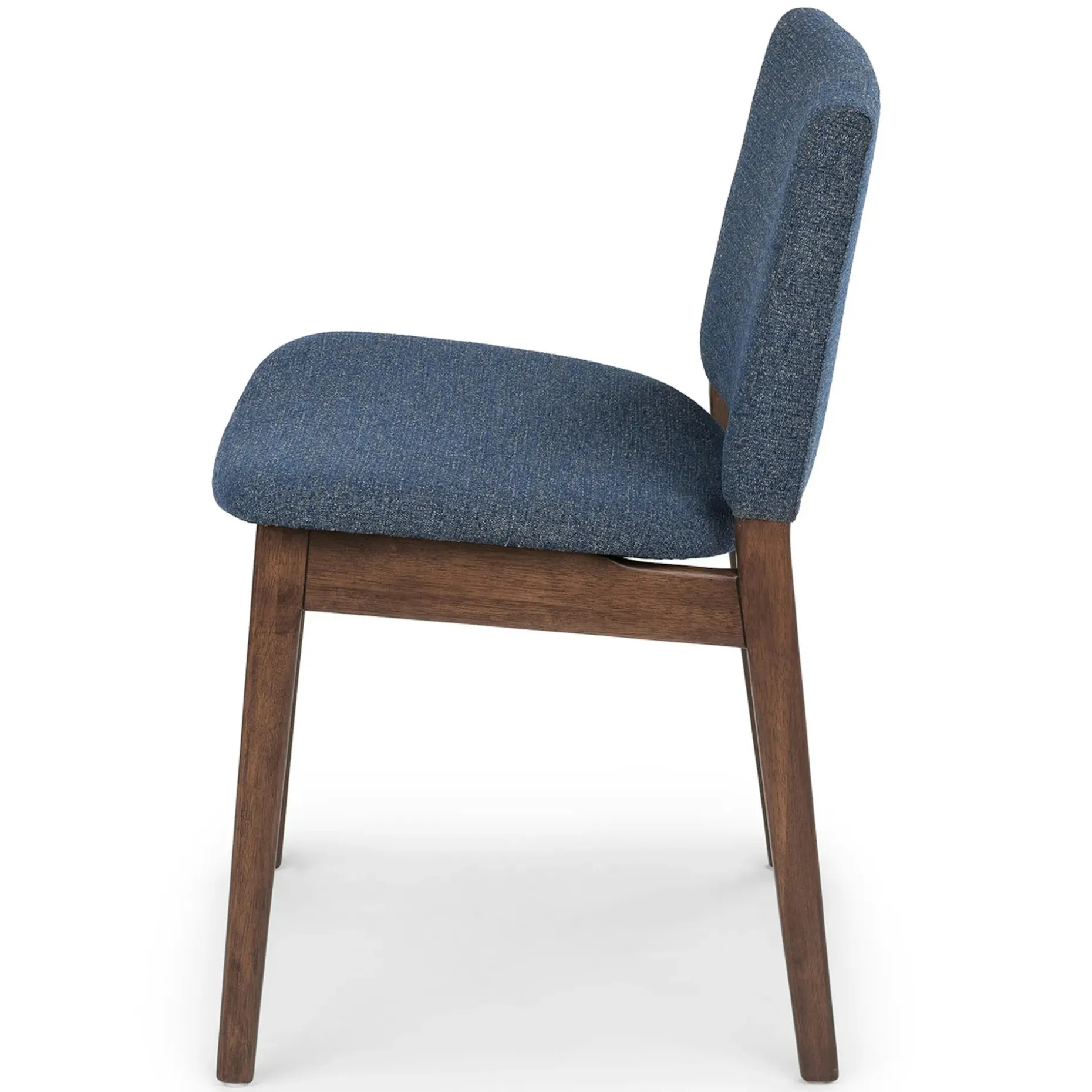 Nosh Dining Chair - Walnut and Denim Blue