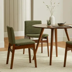 Nosh Dining Chair - Walnut and Hemlock Green