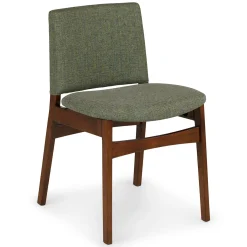 Nosh Dining Chair - Walnut and Hemlock Green