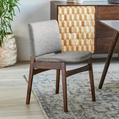 Nosh Dining Chair - Walnut and Quarry Gray