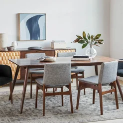 Nosh Dining Chair - Walnut and Quarry Gray