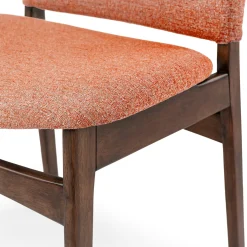 Nosh Dining Chair - Walnut and Rosehip Orange