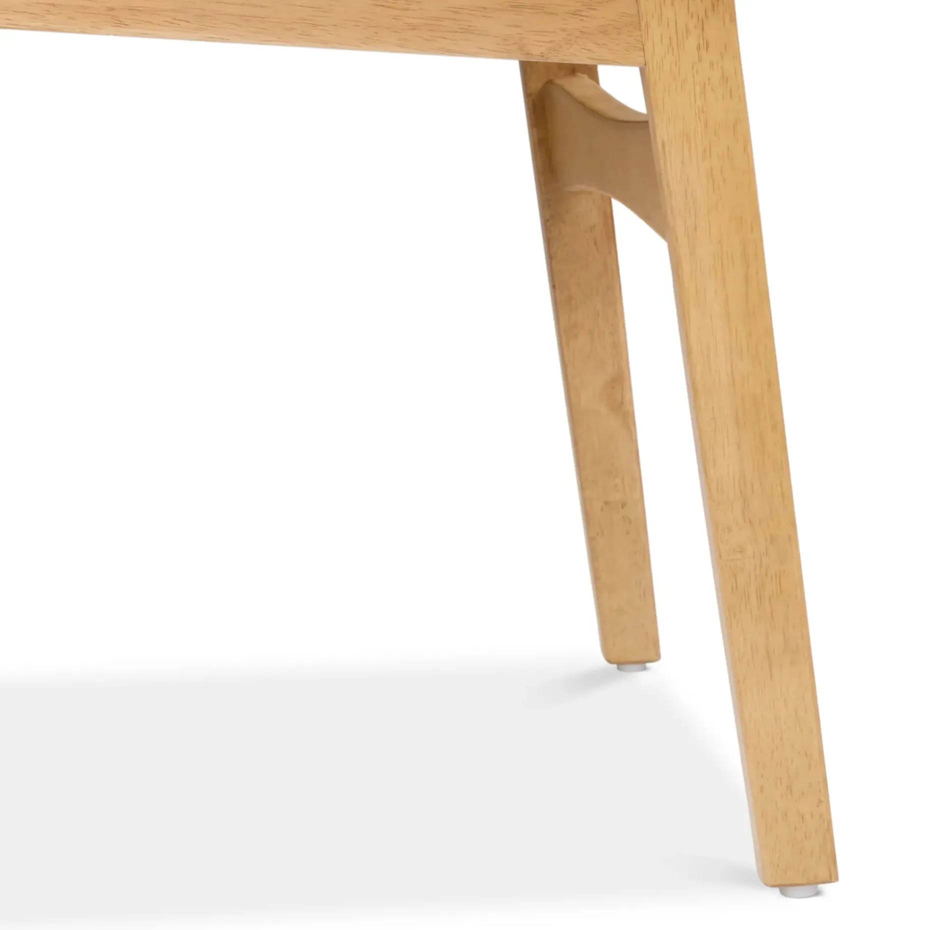 Nosh Leather Dining Chair - Natural Oak and Lucia Tan