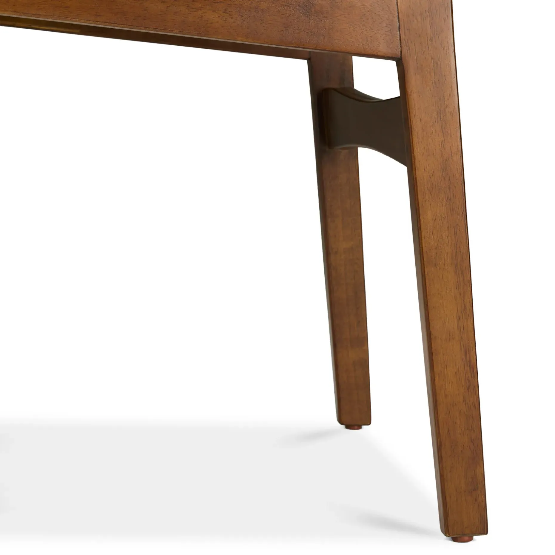 Nosh Leather Dining Chair - Walnut and Black