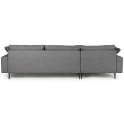 Nova 114" Reversible Sectional - Gravel Gray