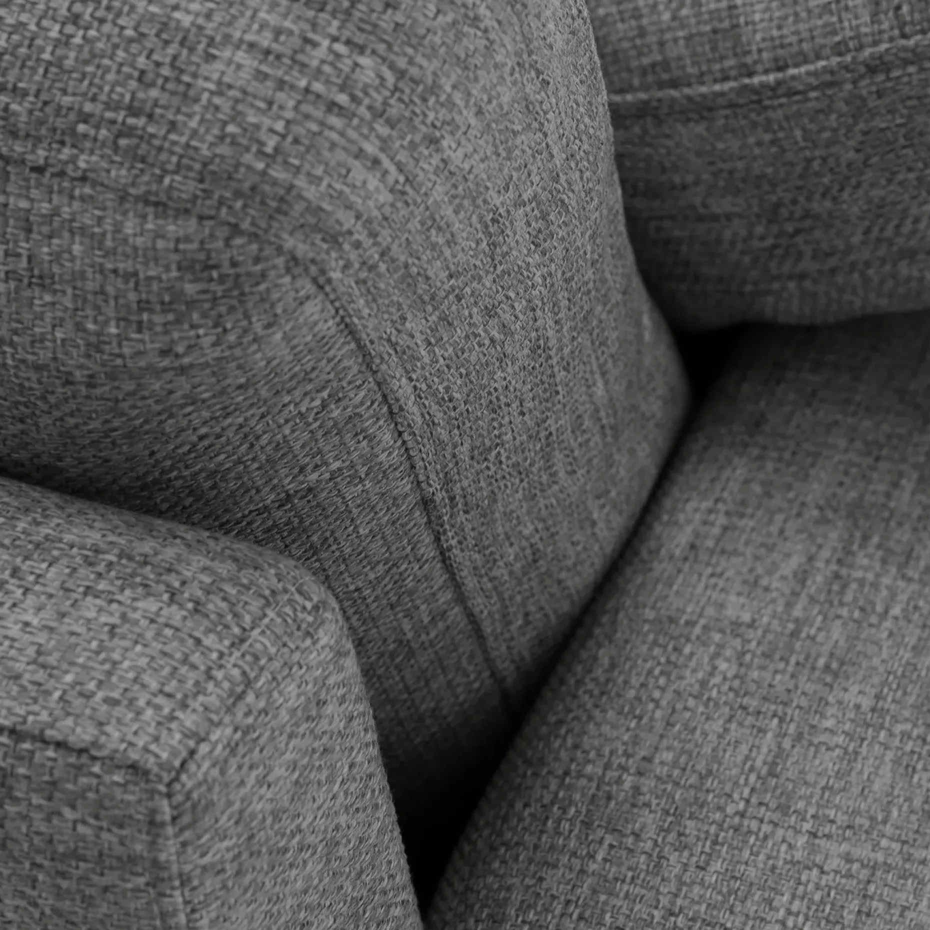 Nova 114" Reversible Sectional - Gravel Gray