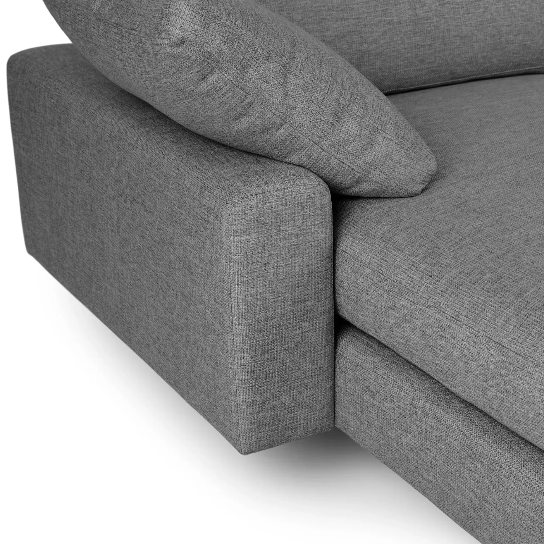 Nova 114" Reversible Sectional - Gravel Gray